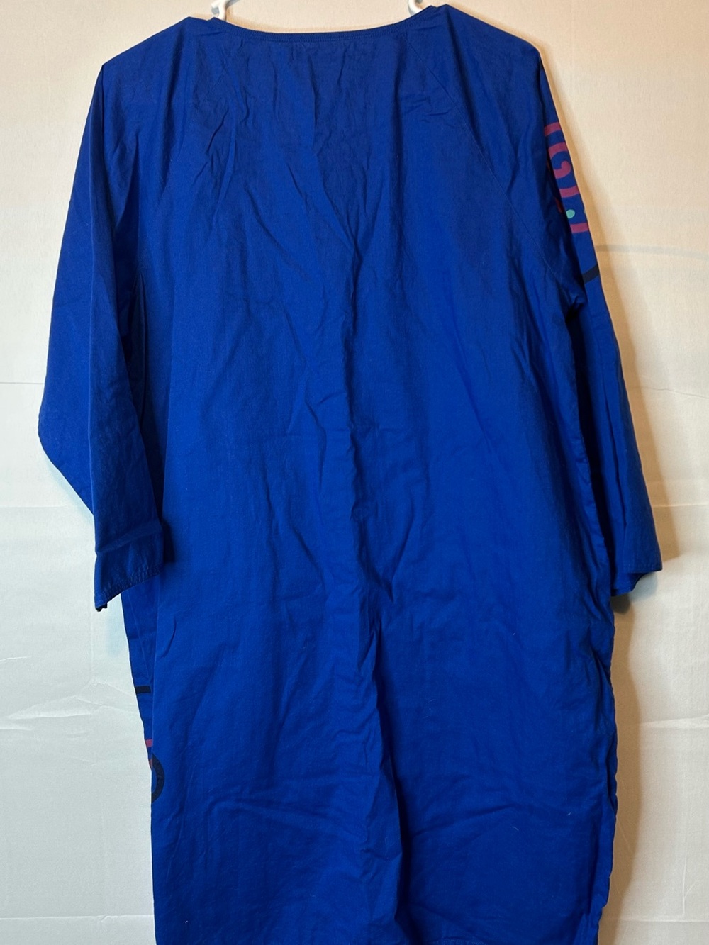 Gudrun Sjoden Women’s Medium Cotton Linen Blend Dress Shift Blue Minimalist 63 - Picture 7 of 7